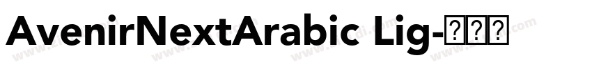 AvenirNextArabic Lig字体转换